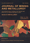 Journal Of Mining And Metallurgy Section B-metallurgy