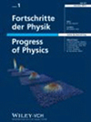 Fortschritte Der Physik-progress Of Physics