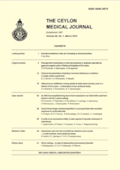 Ceylon Medical Journal