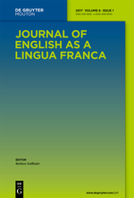 Journal Of English As A Lingua Franca