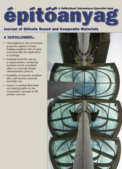 Epitoanyag-journal Of Silicate Based And Composite Materials