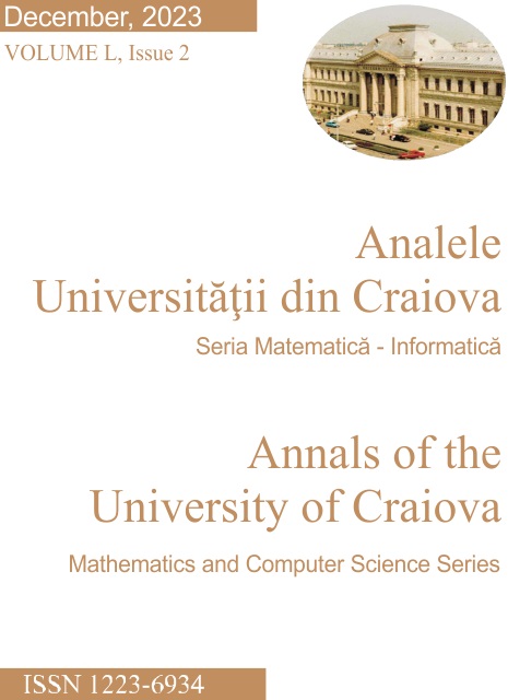 Annals Of The University Of Craiova-mathematics And Computer Science Series