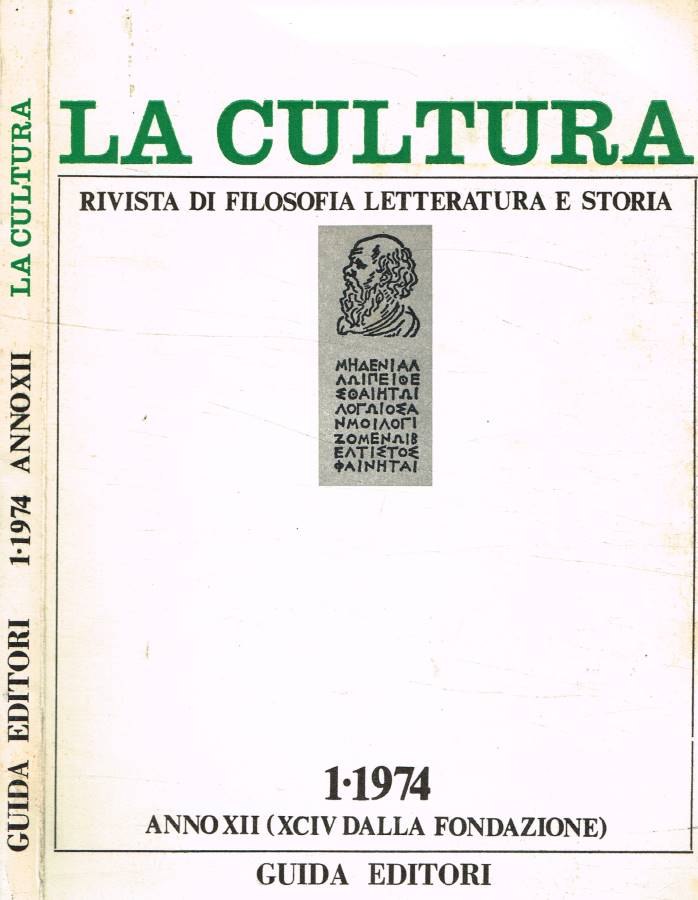 Cultura-rivista Di Filosofia Letteratura Storia