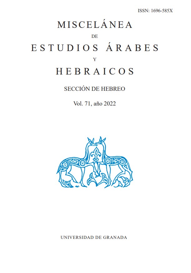 Miscelanea De Estudios Arabes Y Hebraicos-seccion Hebreo